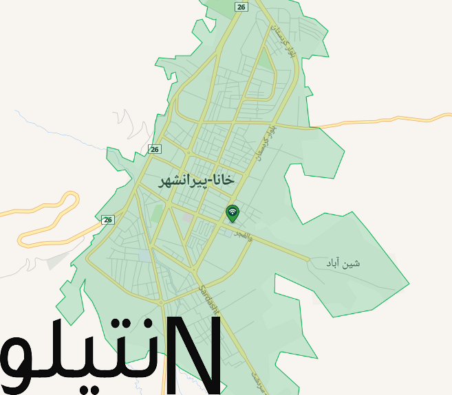 پوشش شبکه شهر پیرانشهر استان اذربایجان غربی