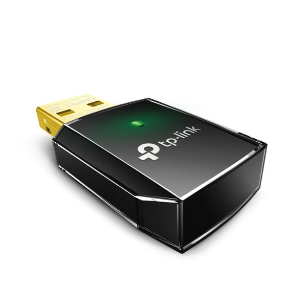 کارت شبکه USB وایرلس و دوبانده تی‌پی لینک مدل Archer T2U با وای فای 5 گیگاهرتز به سرعت دانلود 433 مگ بر ثانیه می‌رسد.